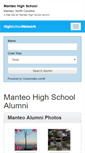 Mobile Screenshot of manteohighschool.org