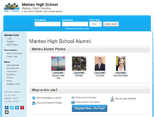 Tablet Screenshot of manteohighschool.org